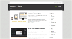 Desktop Screenshot of mesutuzun.com